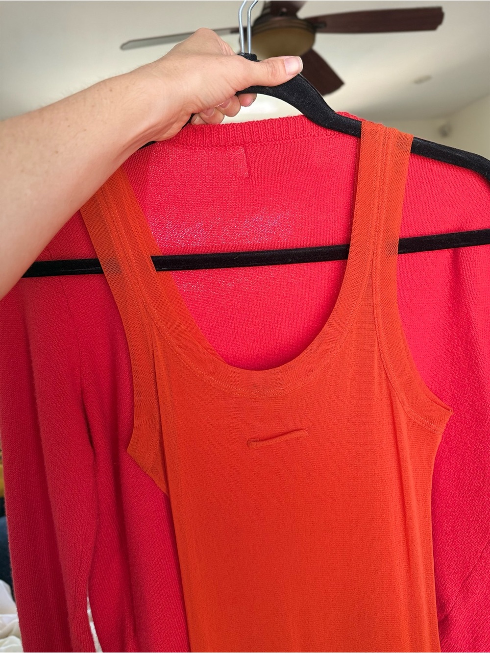 Jean Paul Gaultier Soleil Vintage RED Mesh Body-con Maxi Sleeveless Dress size S - Picture 12 of 12